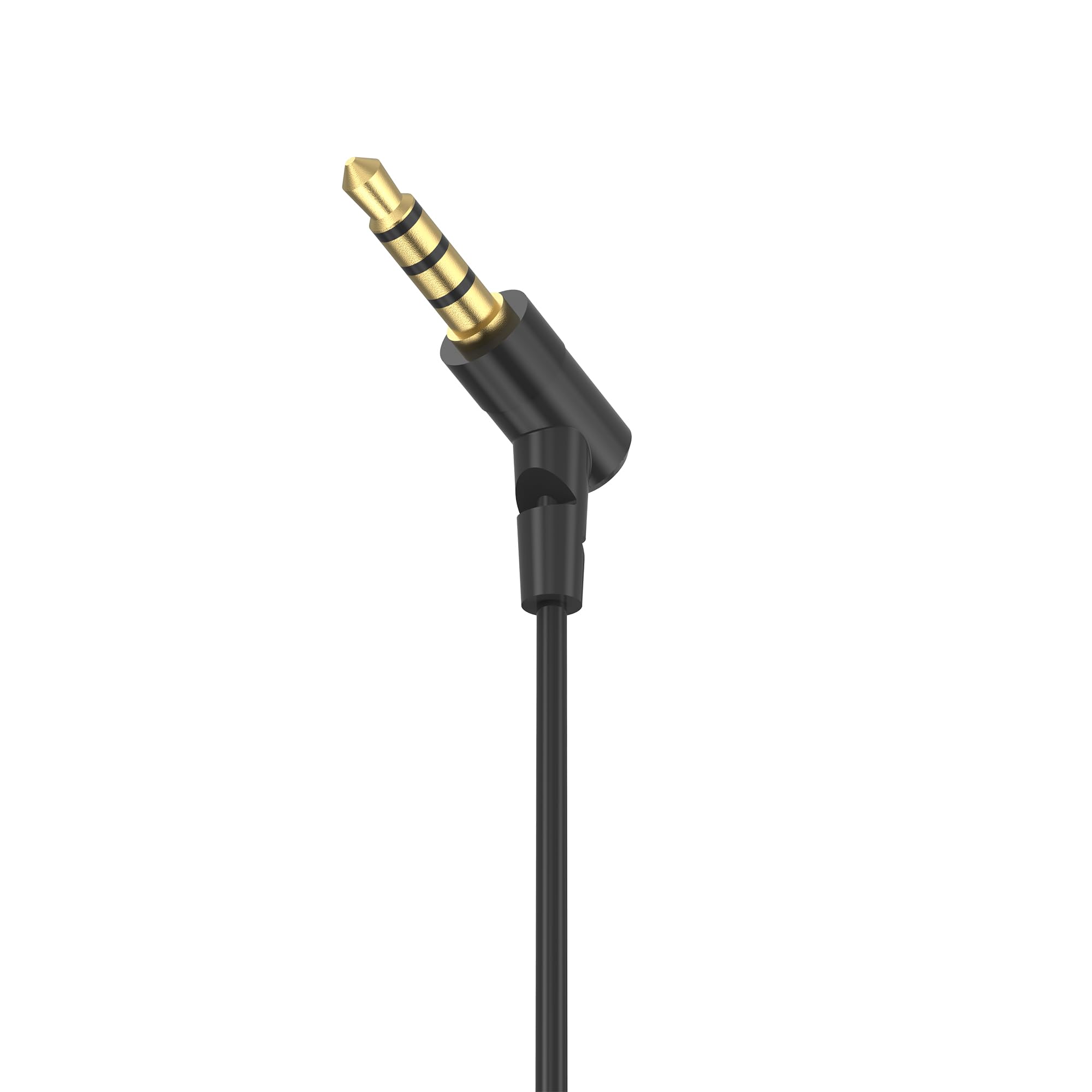 Single-Sided Headset with Microphone - Noise Cancelling Earphone with Call/Music Controls for Driving, Meetings & Online Classes - 3.5mm Wired Headphones Compatible with PC, Laptop, Smartphone (120cm Cable) - Perfect for Remote Work, Gaming & Customer Service
