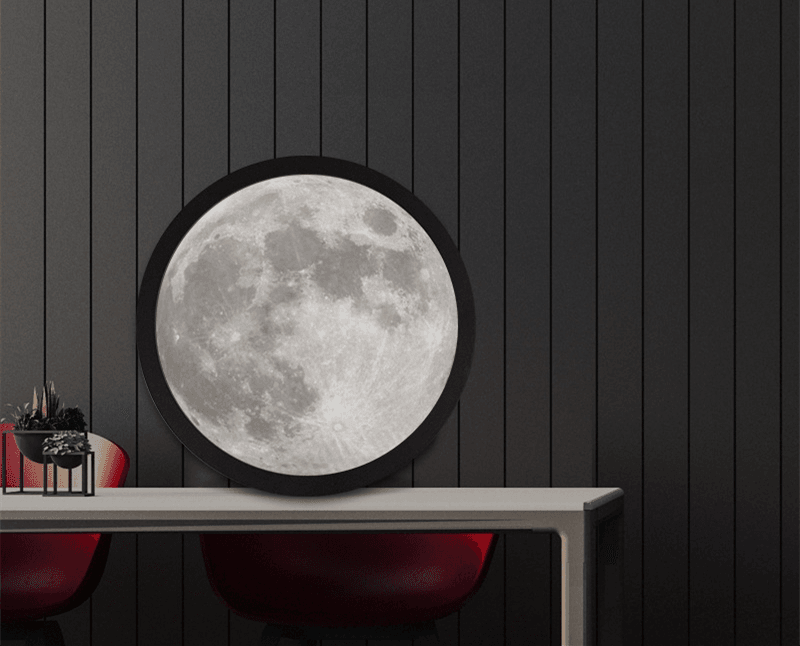 Moon Mirror Lamp - 3D Illusion Night Light for Bedroom, Nursery & Home Decor - Perfect for Kids, Adults & Gifts (White) | Creates Magical Moonlight Ambiance for Relaxation & Sleep