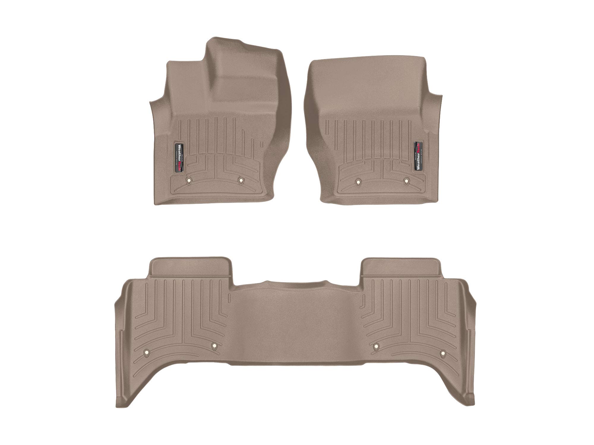 WeatherTech Custom Fit All-Weather Floor Mats for Cars & Trucks - Heavy Duty Protection, Perfect Fit (Model 44480-1-9) | Ideal for Daily Commute, Road Trips & Off-Road Adventures