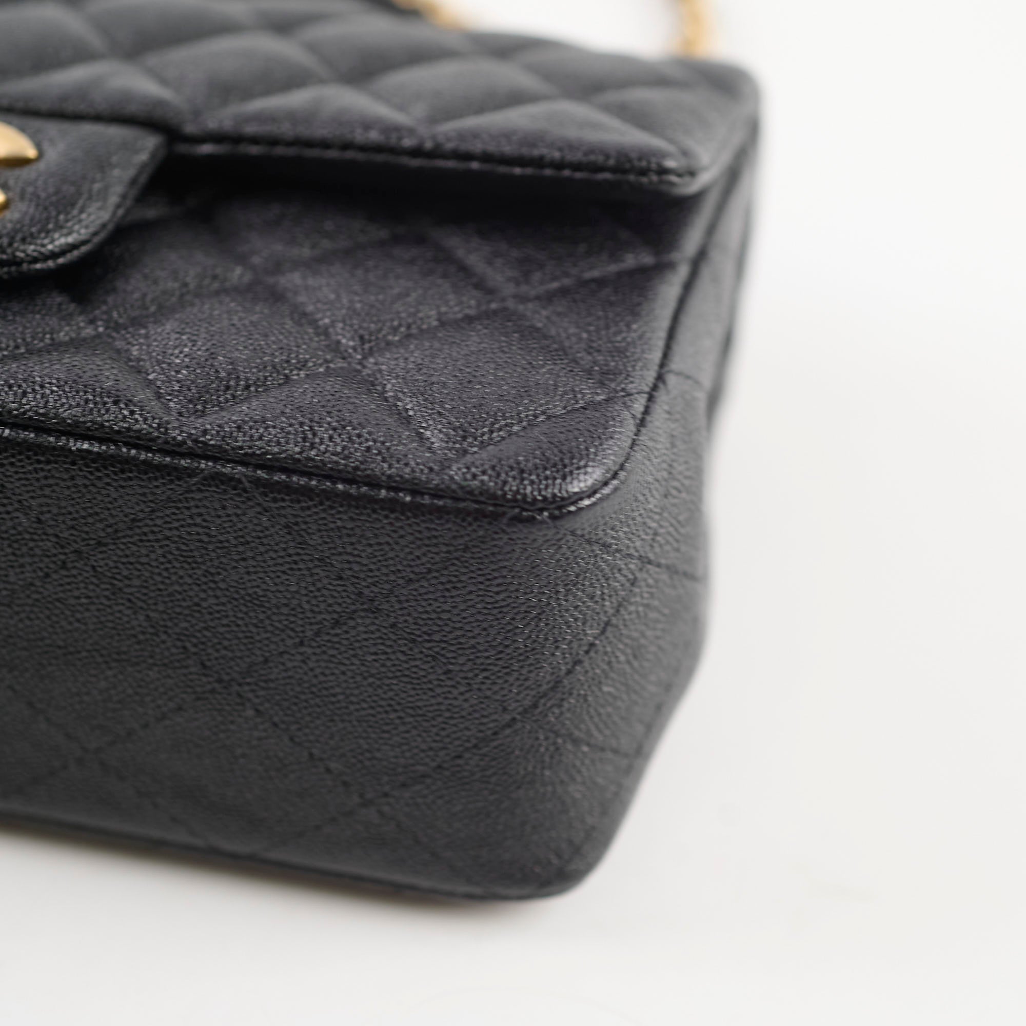 Chanel Caviar Leather Rectangular Top Handle Bag Black 31 Series - Luxury Handbag for Women, Perfect for Work, Parties & Everyday Use