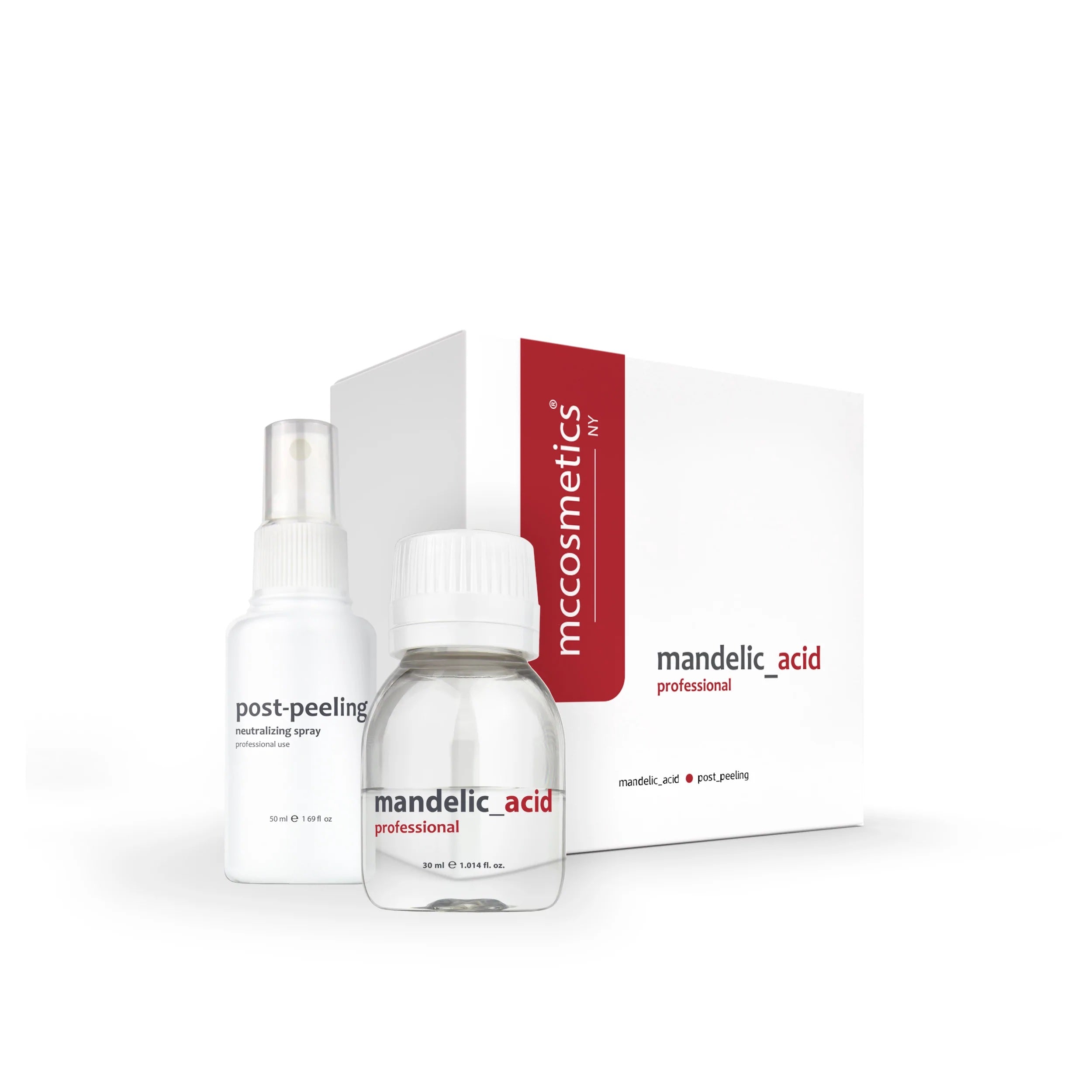 MCCosmetics NY | Mandelic Acid Peel Kit with Post-Peeling Neutralizing Spray – Gentle Exfoliation for Brighter Skin | At-Home Facial Treatment for Acne, Dark Spots & Fine Lines