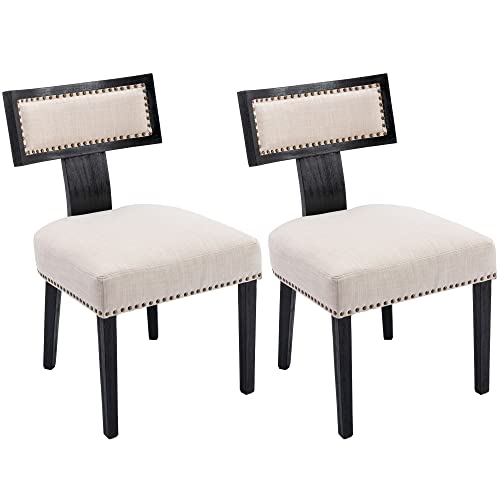 Linen Beige-nailhead Natural Back