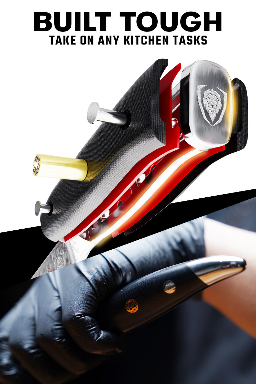 Premium Dalstrong Shogun Series ELITE 9-Piece Carving Knife & Fork Set - High Carbon Steel, Razor Sharp - Perfect for Holiday Roasts, BBQ & Meat Carving