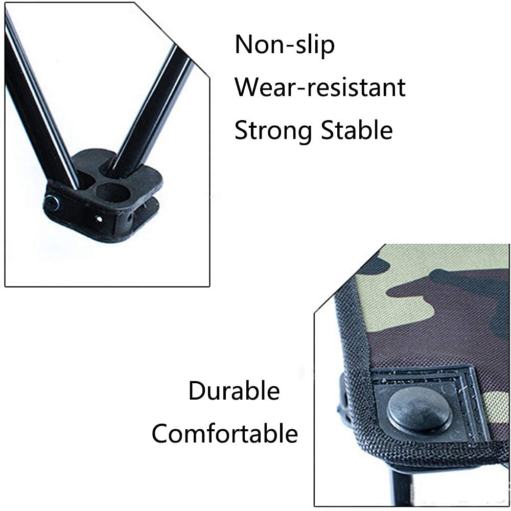 Portable Folding Camping Chair - Lightweight Compact Stool for Outdoor Activities, Travel, Fishing, Hiking, Gardening, Picnic & Beach - 12