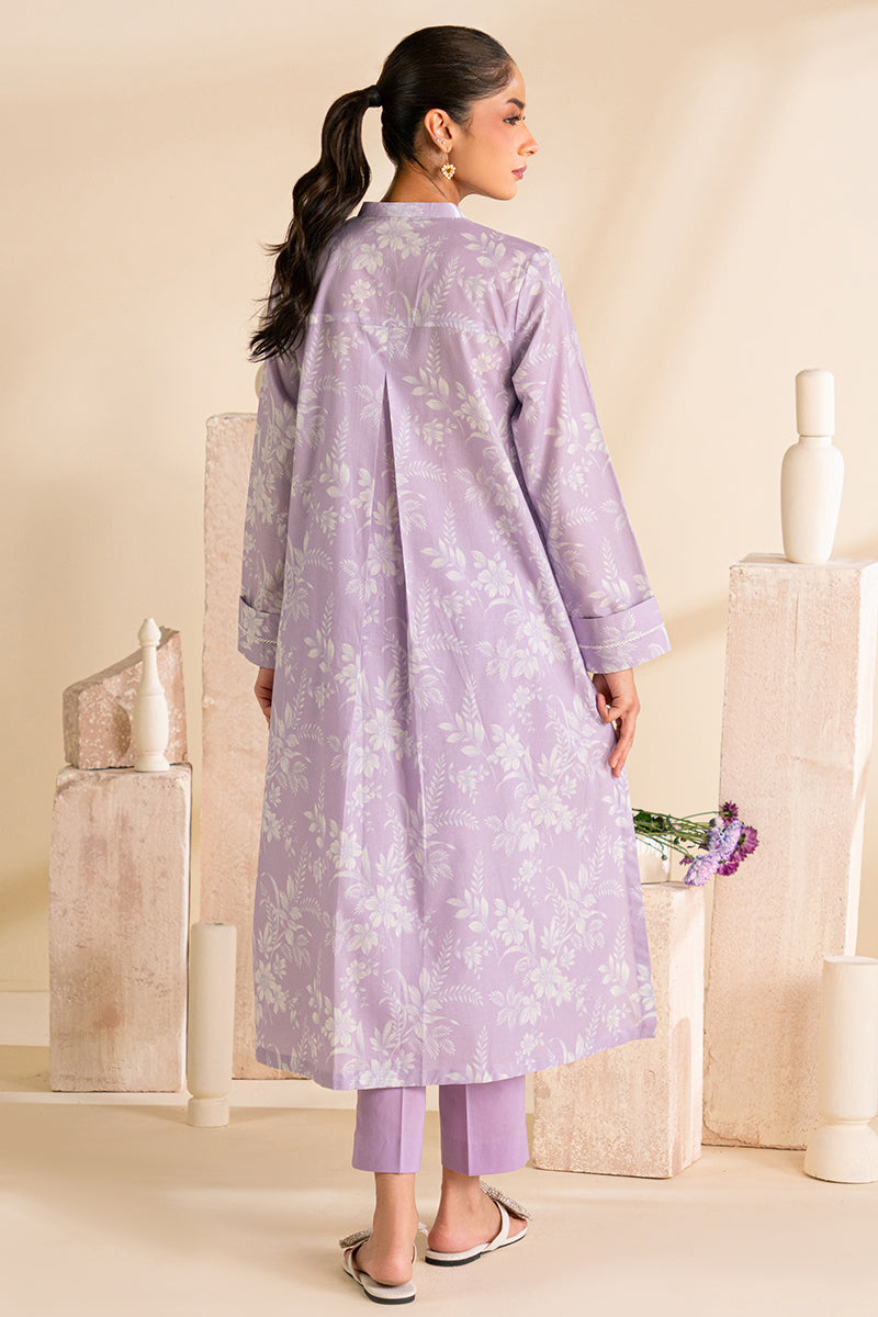 MAUVE DREAM 3 PC PRINTED LAWN SUIT for Women - Floral Embroidered Cotton Outfit for Summer, Parties & Weddings - Elegant Pakistani Fashion Dress Set