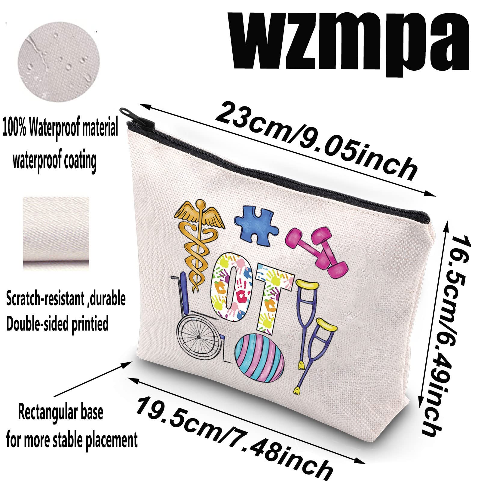 Occupational Therapist Makeup Bag - OT Graduation & Appreciation Gift for Women & Girls | Durable Zipper Pouch for Cosmetics & Therapy Tools | Perfect for Work, Travel & Daily Use