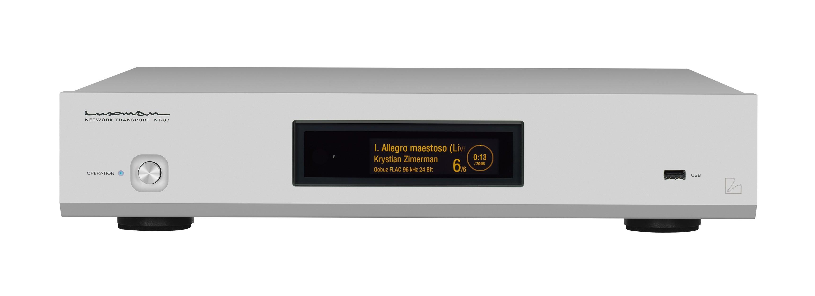 Luxman NT-07 High-End Network Audio Streamer - Wireless Music Player for Home Theater & Hi-Fi Systems | Perfect for Streaming Spotify, Tidal & FLAC Files