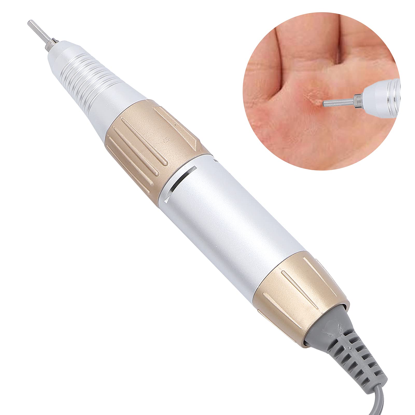 Professional Electric Nail Drill Machine - 35000 RPM Portable Nail Drill Handpiece with Low Noise | Replacement Nail Polisher Grinder for Salon & Home Manicure/Pedicure | Perfect for Nail Art, Acrylics & Gel Extensions