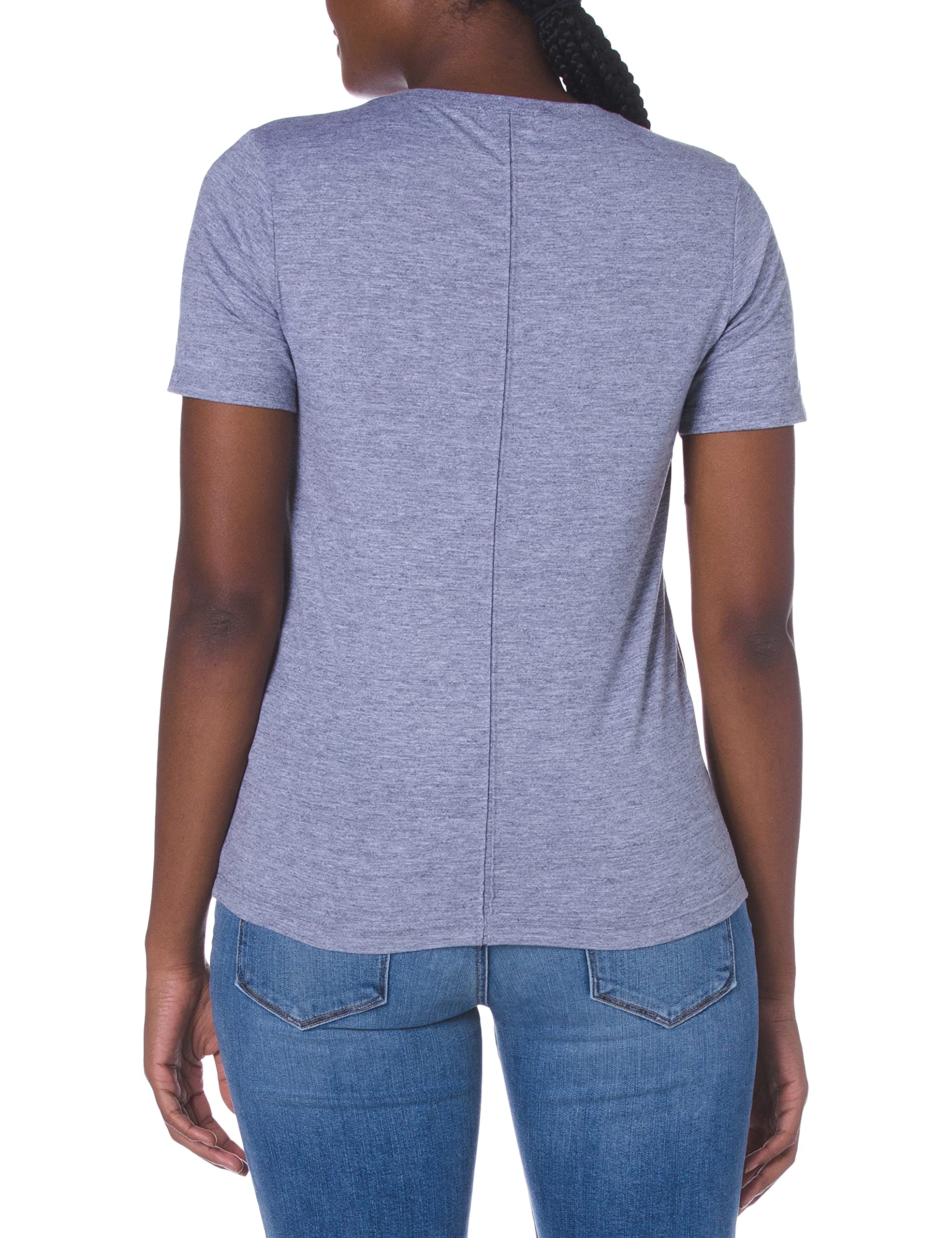 AG Jeans Women's Gray Boyfriend Tee - Relaxed Fit Cotton T-Shirt for Casual Wear & Everyday Outfits