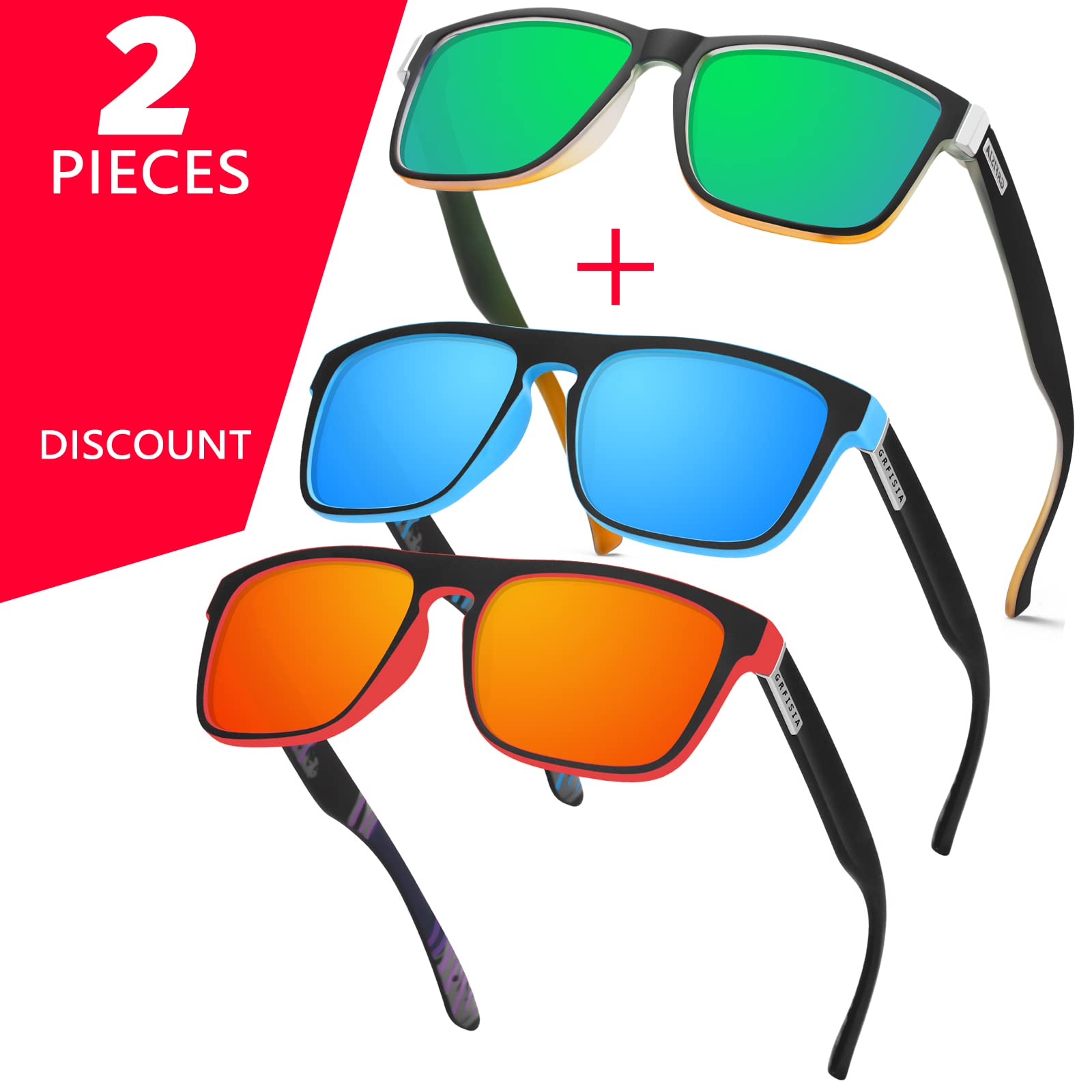 Vintage Polarized Sunglasses for Men & Women - 100% UV Protection, Classic Retro Style Driving Shades for Outdoor Activities, Travel & Fashion
