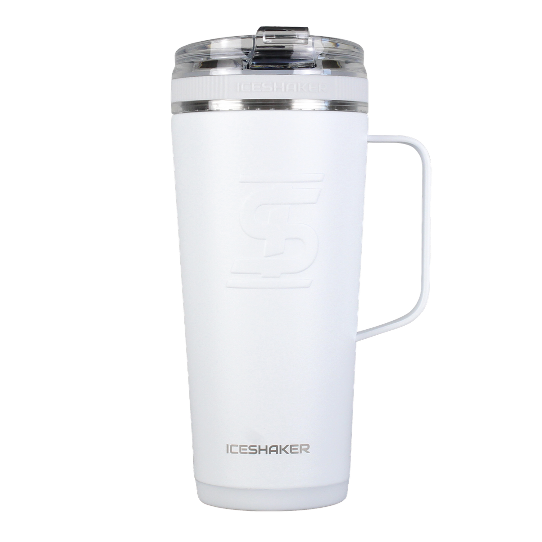Custom 26oz Flexible Water Bottle with Handle - White | Leak-Proof & Durable | Perfect for Gym, Hiking & Outdoor Activities