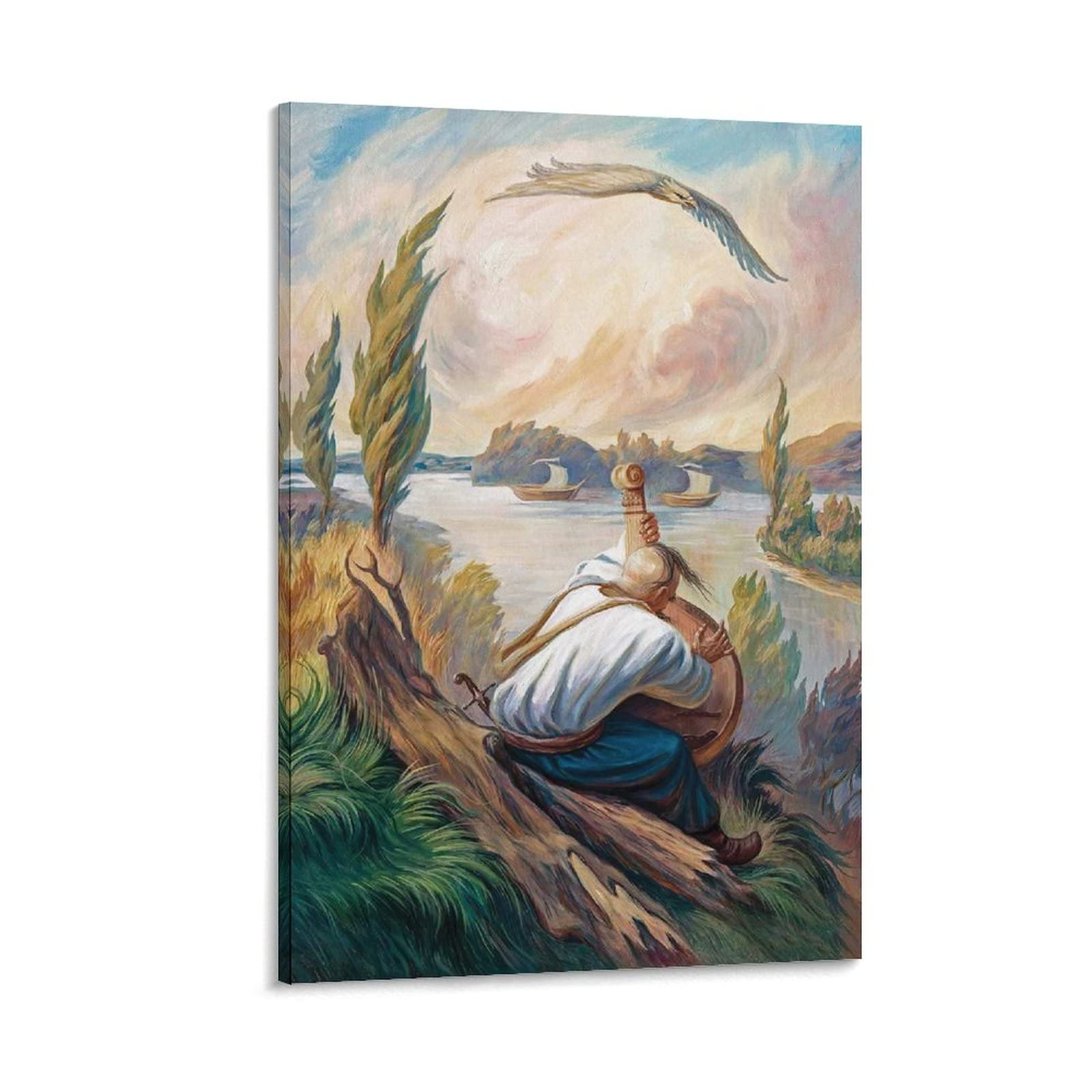 Oleg Shuplyak Surrealist Optical Illusion Art Print - Ukrainian Artist Canvas Painting Wall Decor (20x30 inch/50x75cm) for Bedroom, Living Room & Office - Perfect Gift for Art Lovers & Home Decoration