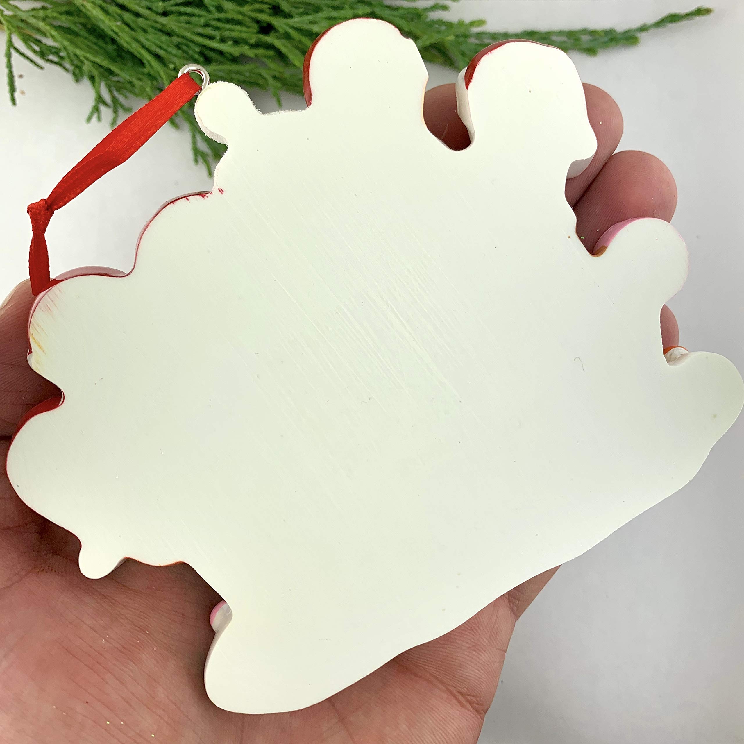 Personalized Gingerbread House Christmas Ornament - Custom Family of 5 - Handmade Holiday Decor for Tree, Gift & Festive Home Decoration