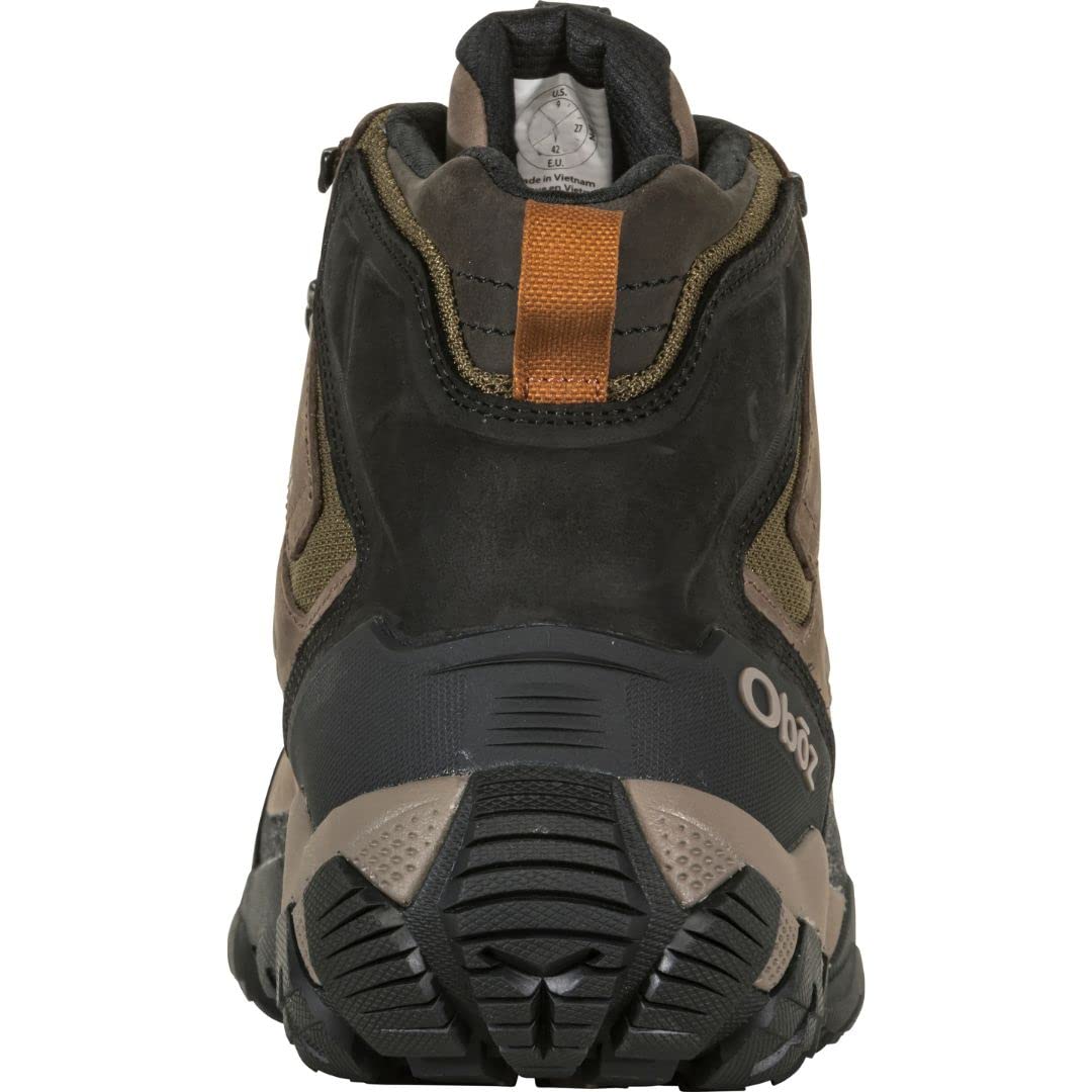 Oboz Men's Sawtooth X Mid B-Dry Waterproof Hiking Boots - Lightweight & Durable for Outdoor Adventures, Trail Hiking & Backpacking