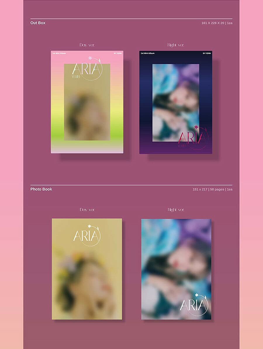 GFRIEND YERIN ARIA 1st Mini Album DAY Version - K-POP CD with Photo Book, Photo Cards, Postcard & Collectibles | Perfect for K-POP Fans, Album Collectors and Gift Giving