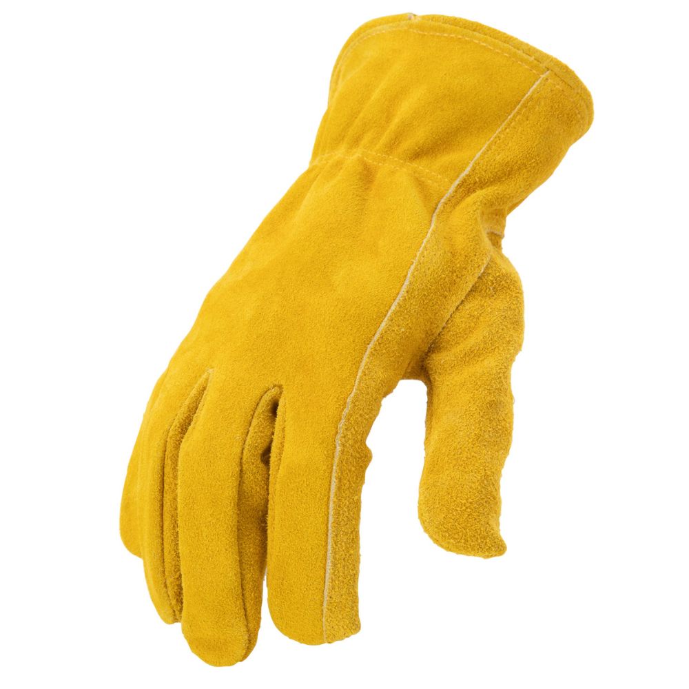212 Performance LD 90 011 Premium Leather Work Gloves - Golden Brown, XL (Extra Large) - Durable & Comfortable for Construction, Driving, Mechanics & Outdoor Work