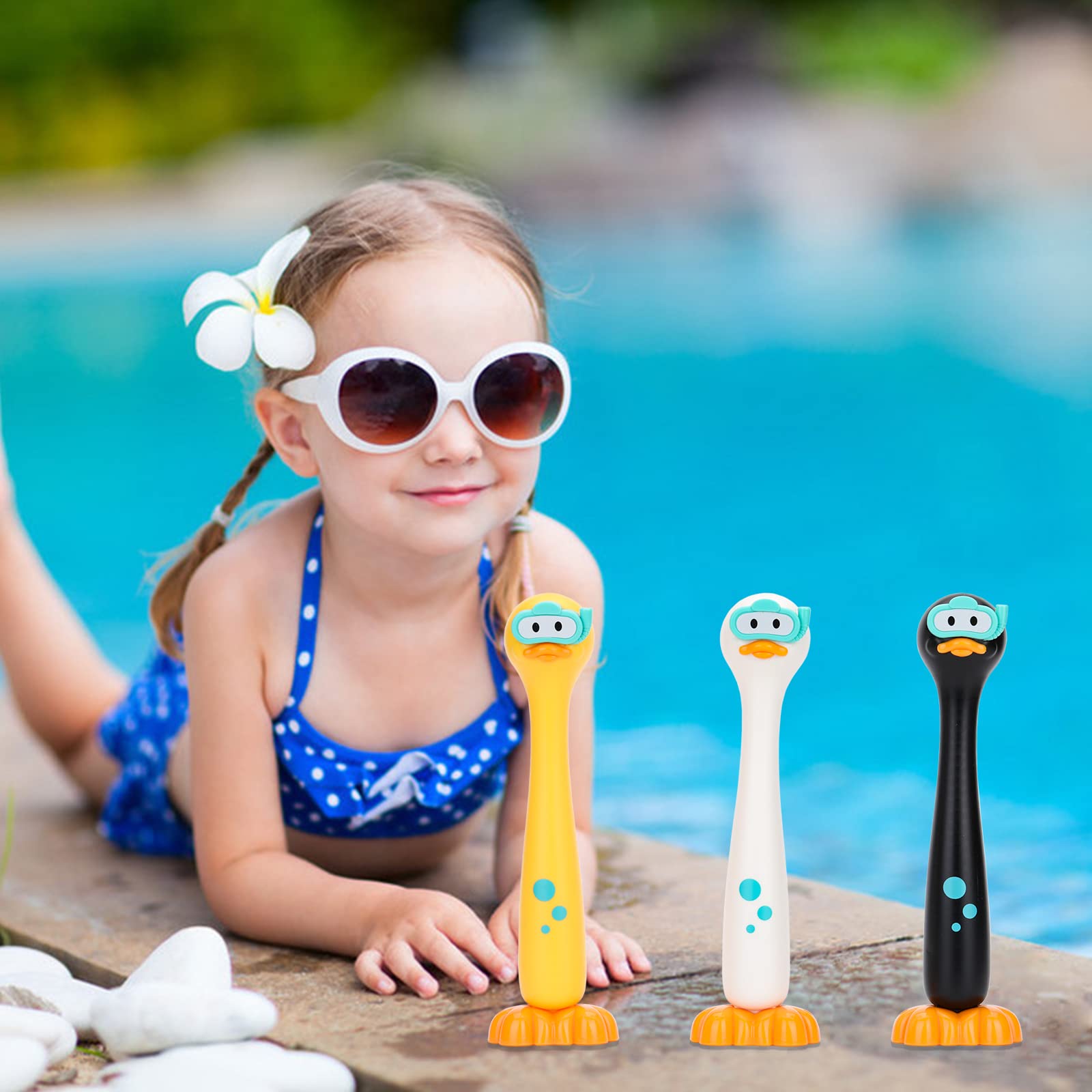 3PCS Diving Sticks Pool Toys for Kids - Underwater Swimming Training Toys for Ages 4-12, Fun Dive Sticks for Pool Games & Water Play | Perfect for Backyard Pools, Beach Trips & Swim Lessons