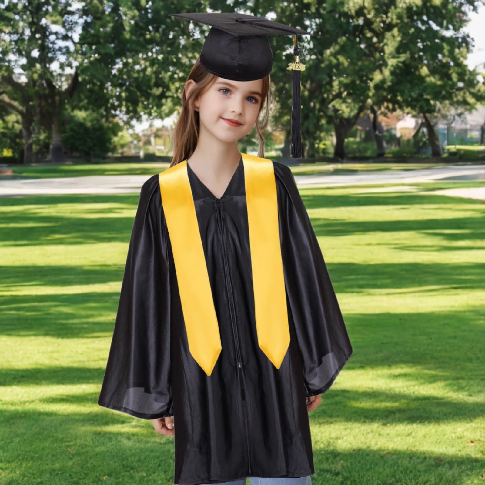 Yolsun 2025 Kindergarten & Preschool Graduation Cap and Gown Set with Tassel - Perfect for Graduation Ceremonies, Photo Shoots & School Events