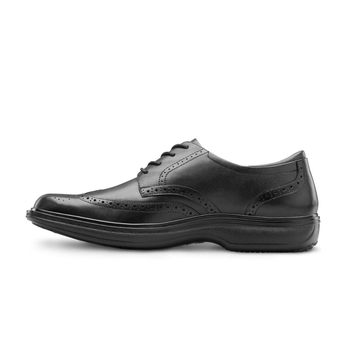 Dr. Comfort Wing Men's Therapeutic Diabetic Extra Depth Dress Shoes - Leather Lace-Up Oxfords for Swollen Feet & Arch Support - Ideal for Office, Weddings & Formal Occasions
