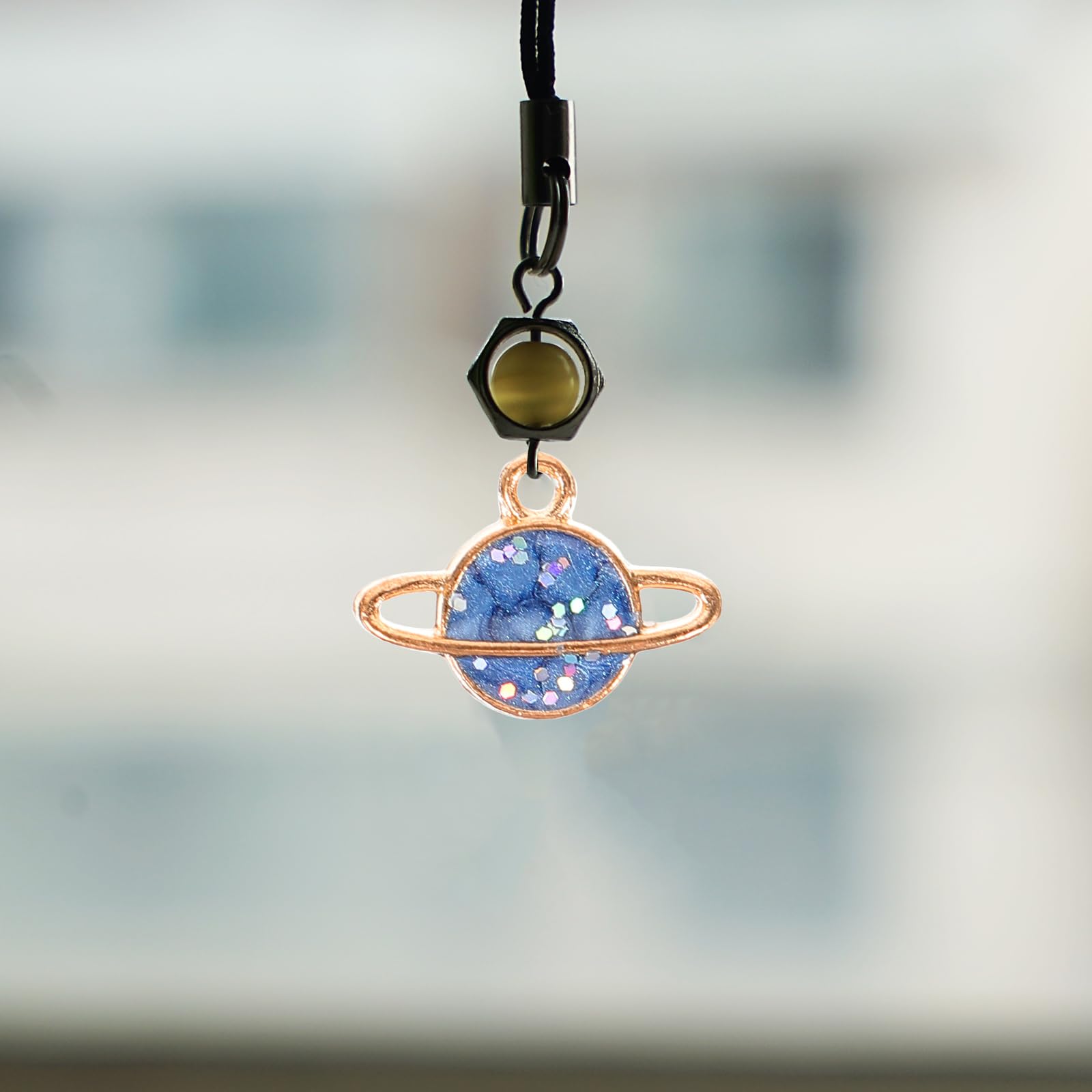 SUPVOX 30pcs Planet Pendant Charms - Enamel DIY Jewelry Making Kit for Necklace, Bracelet & Earrings (Blue, Black, White) - Perfect for Space-Themed Crafts, Gifts & Handmade Jewelry Projects
