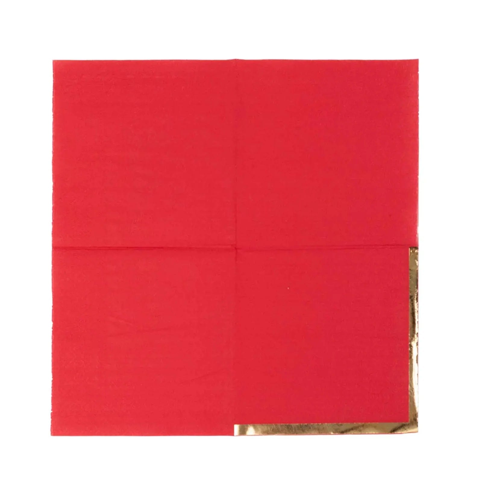 50 Soft 2-Ply Disposable Dinner Cocktail Napkins with Gold Foil Edge - Elegant Party Tableware for Weddings, Events & Home Entertaining