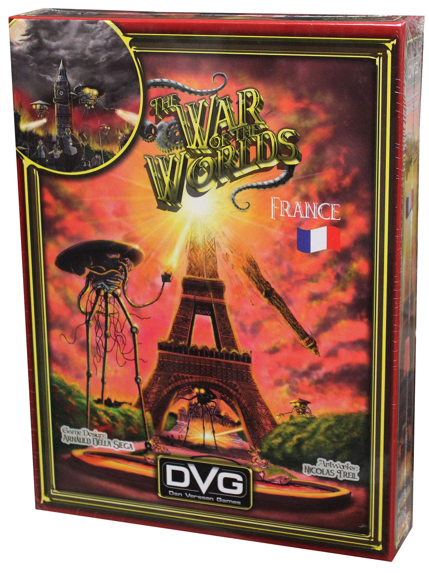 War of The Worlds: France Board Game - Strategic Sci-Fi Adventure for Family Game Nights and Themed Parties