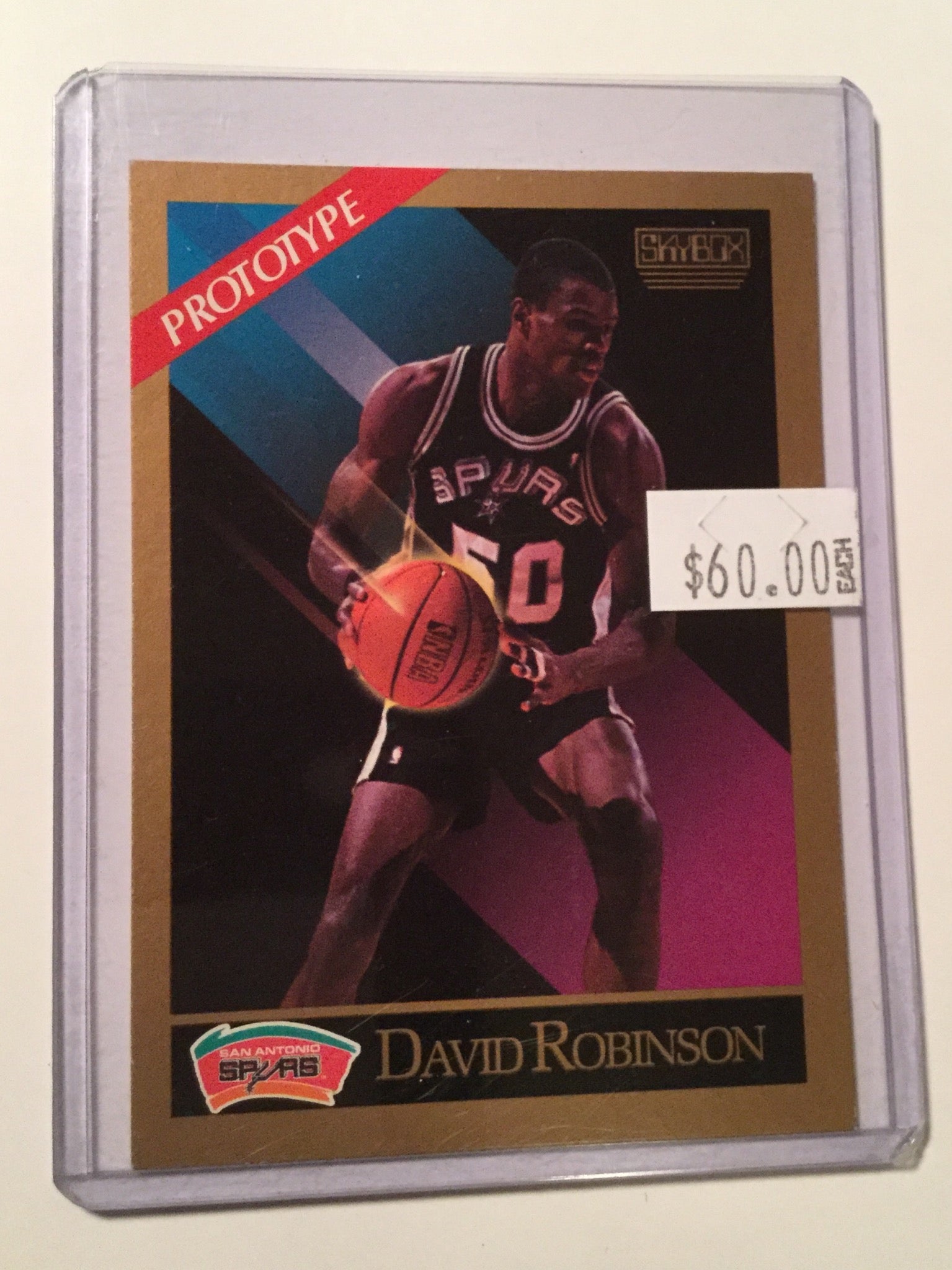 David Robinson Skybox Rare Prototype NBA Basketball Trading Card - Perfect for Collectors, Fans & Investment