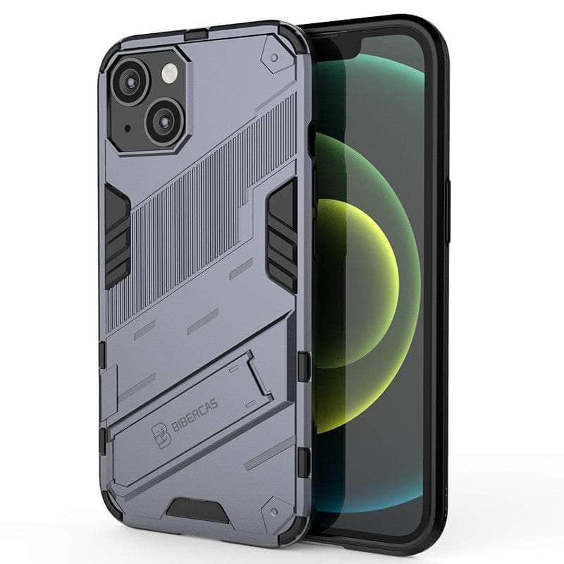 iPhone 14 Pro Max Case with Kickstand - Shockproof Punk Armor Bumper Cover for Heavy Duty Protection | Perfect for Outdoor Adventures, Work & Travel