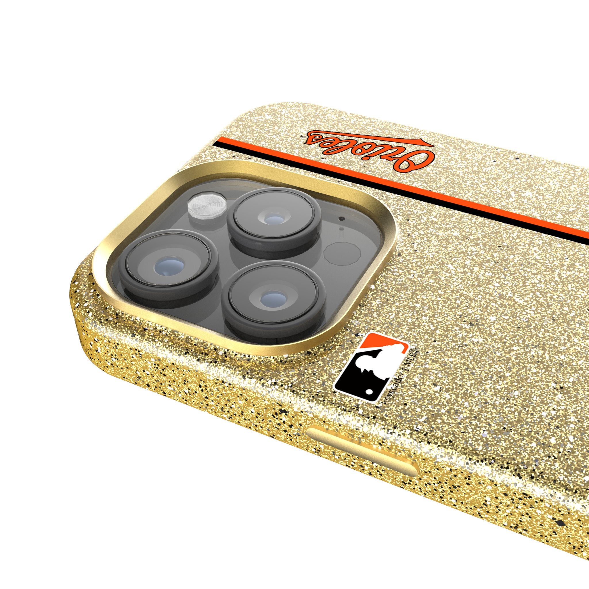 Baltimore Orioles MLB Team Logo Bling Rhinestone Phone Case - Stylish Protective Cover for iPhone & Samsung, Perfect for Baseball Fans & Game Days