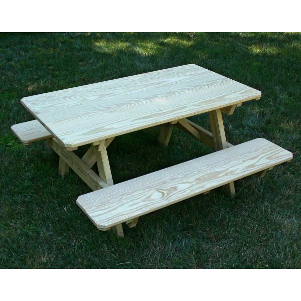 Durable Treated Pine Kids Picnic Table - Outdoor Children's Play & Dining Furniture for Backyard, Patio, and Garden Use