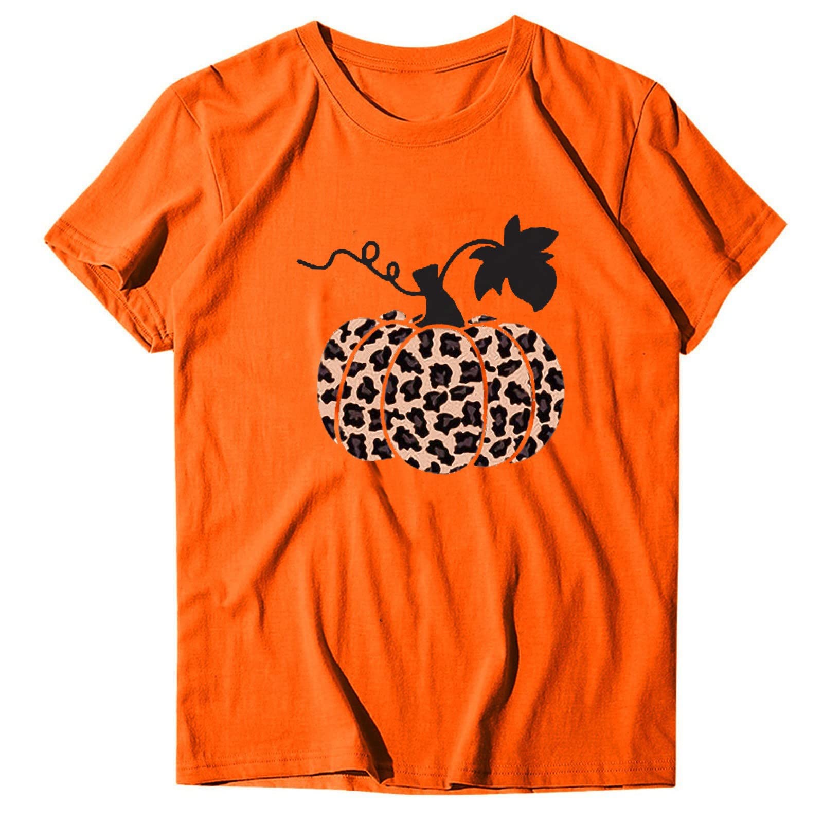 Funny Ghost Print Summer Tops for Women - Halloween Graphic Round Neck Short Sleeve Loose Fit T-Shirts | Casual Wear, Costume Parties & Spooky Outfits