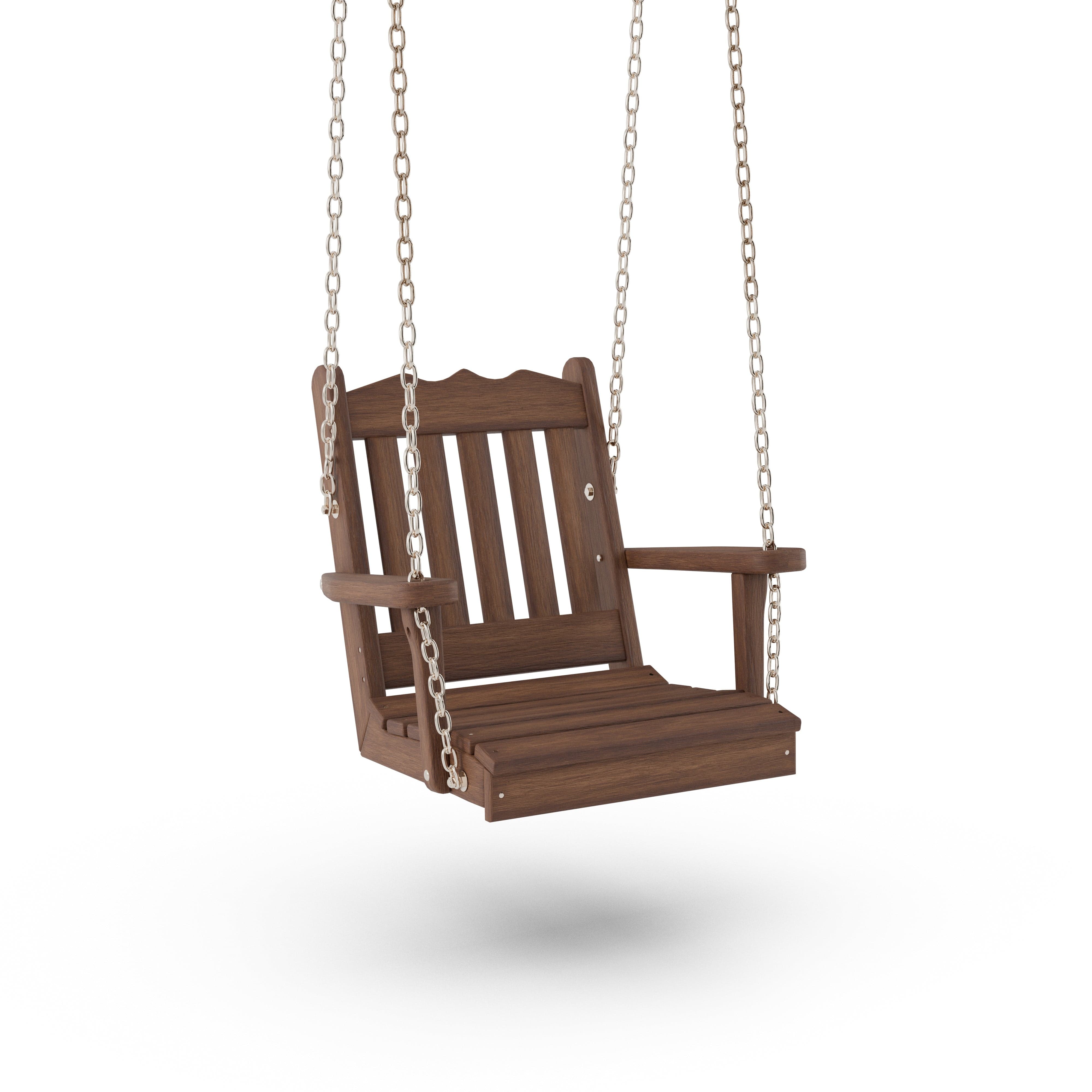 Keystone Amish Co. York Red Cedar Swing Chair - Handcrafted Outdoor Porch Swing for Relaxing in Garden, Patio, or Backyard