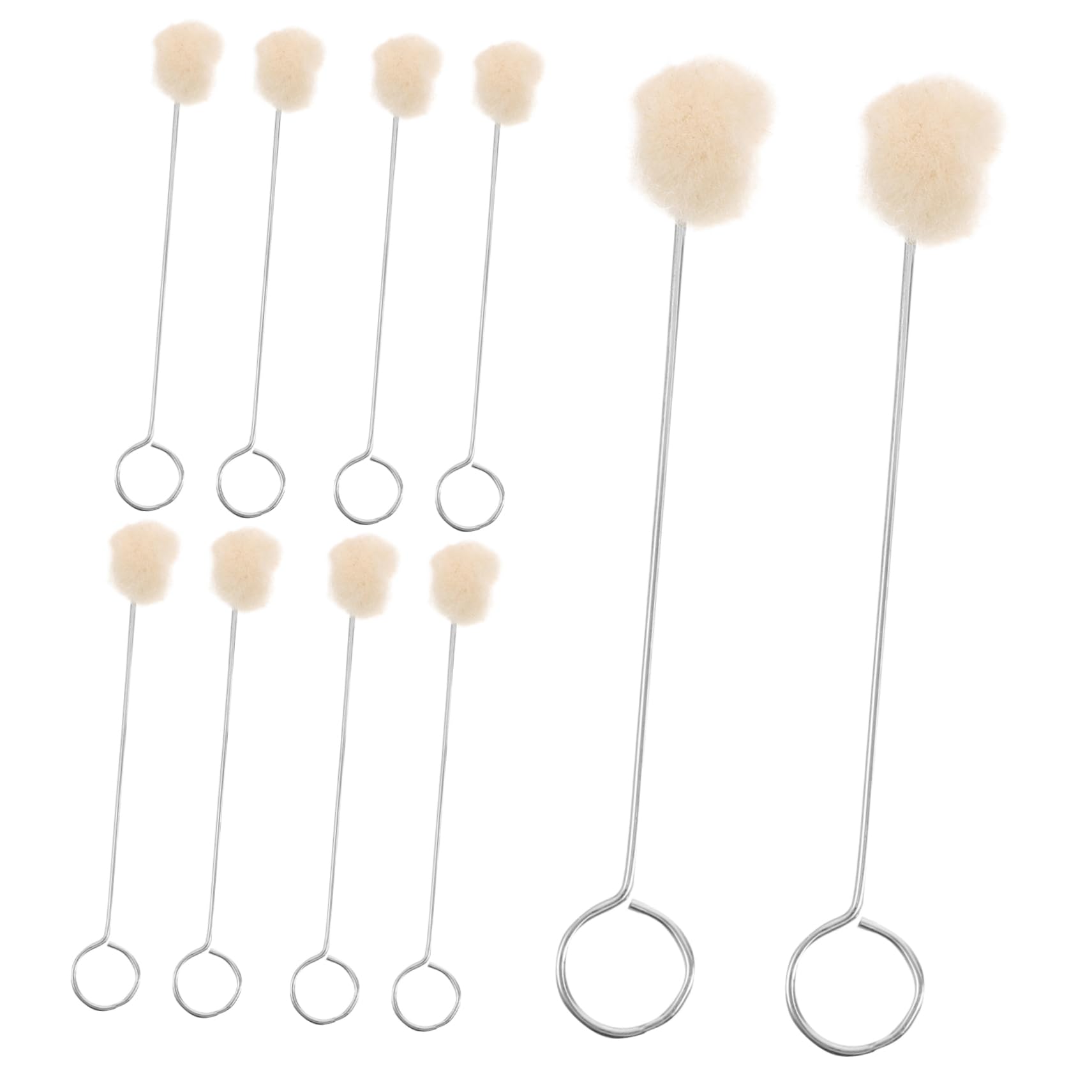 40-Piece Wool Daubers Ball Brush Set - Premium Leather Dyeing Tools for Wood Staining, Leather Craft & DIY Projects - Perfect for Furniture, Shoes, Bags & Home Decor