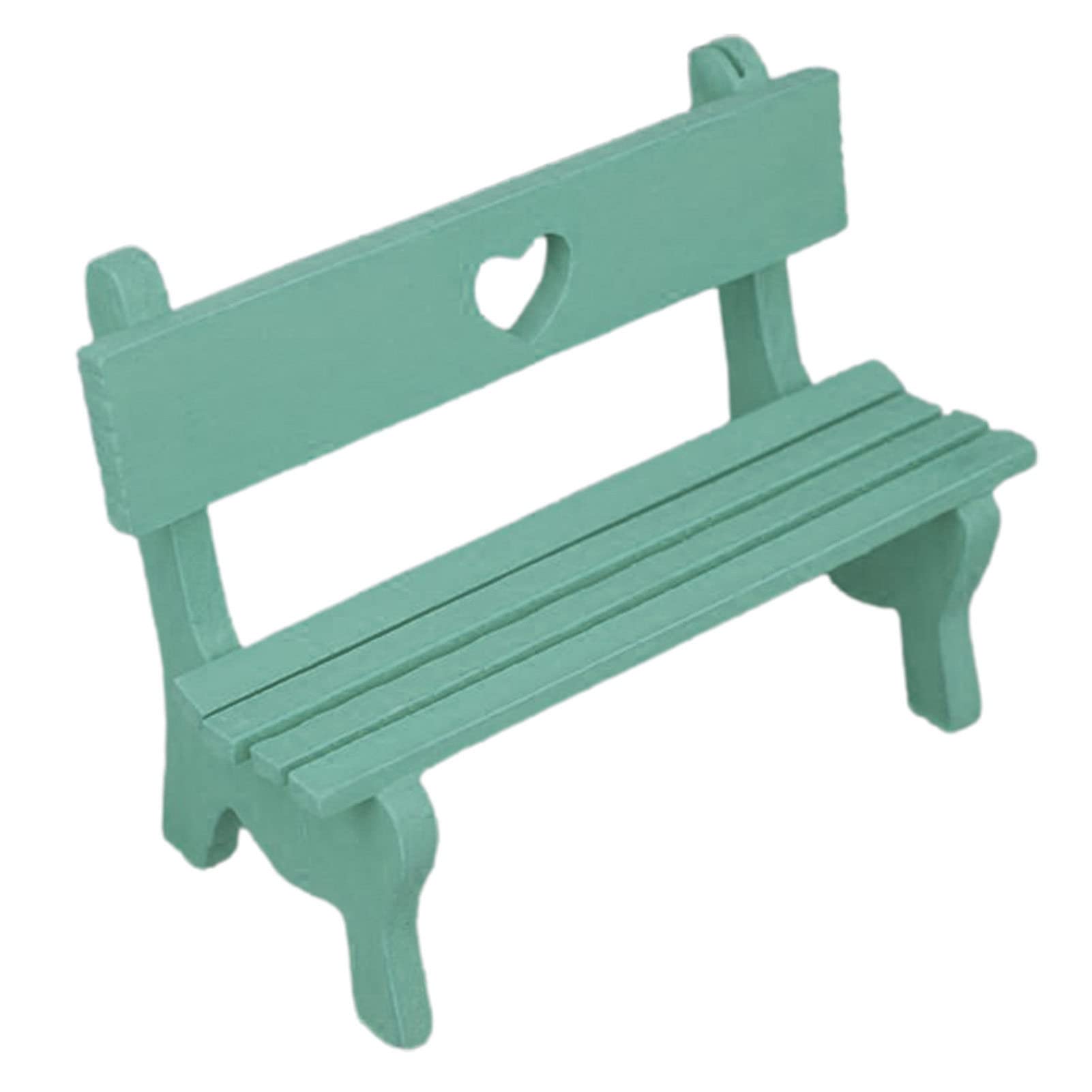 Mini Wooden Dollhouse Bench - Fairy Garden & Patio Decor for Home