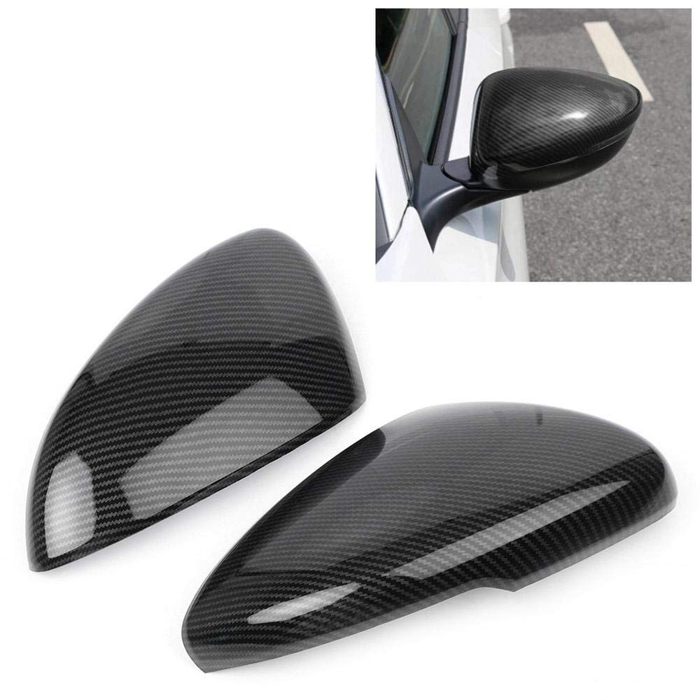 2PCS ABS Carbon Fiber Mirror Cap Covers for 2018-2019 Honda Accord - Side Rearview Mirror Bottom Trim Molding Decorative Stripe Accessories (Black) - Upgrade Car Exterior & Enhance Style