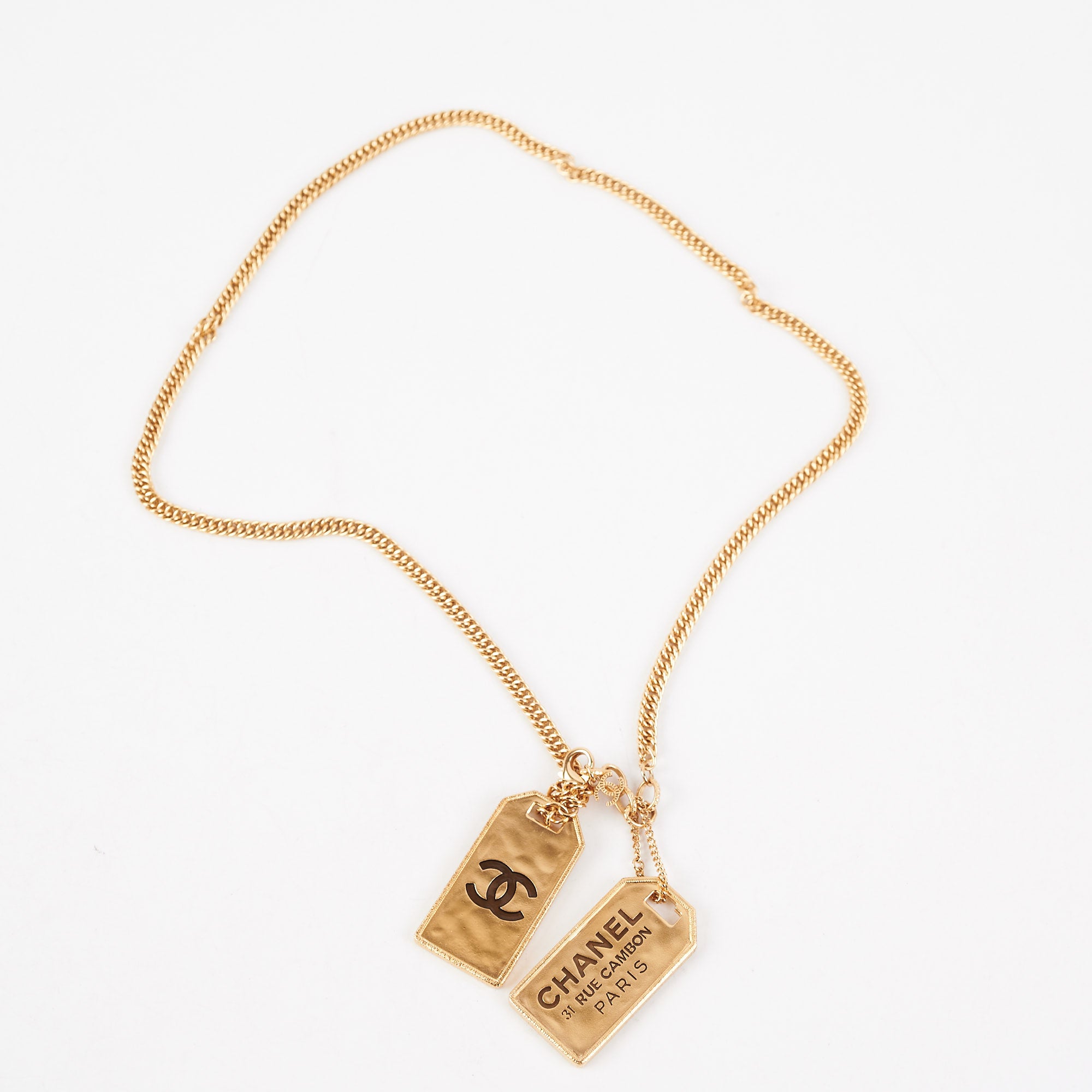 Chanel Name Tag Necklace - Fashion Jewelry for Women, Personalized Nameplate Pendant with Chain - Perfect for Gifts, Parties, and Everyday Wear