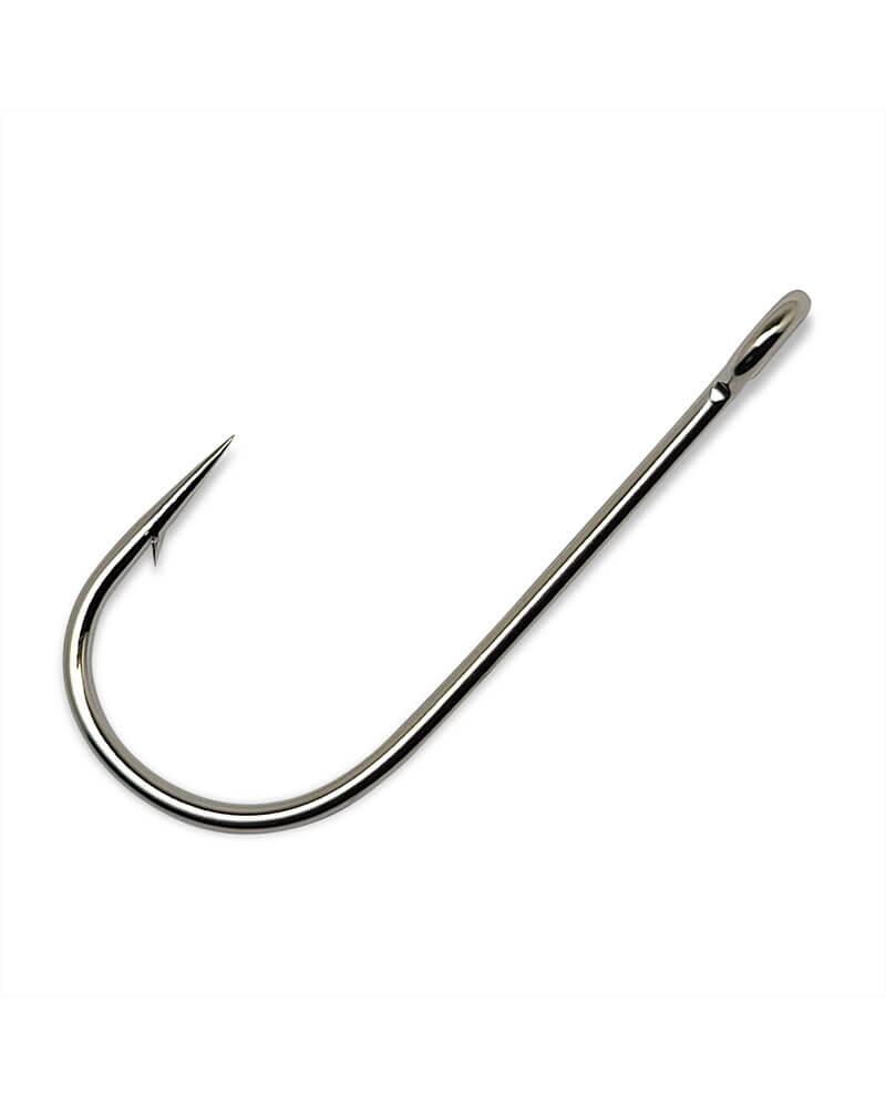 Gamakatsu Siwash Open Eye Hooks Nickel - Premium Saltwater Fishing Hooks for Salmon, Steelhead, and Saltwater Game Fish | Ideal for Surf Fishing, Trolling, and Fly Fishing