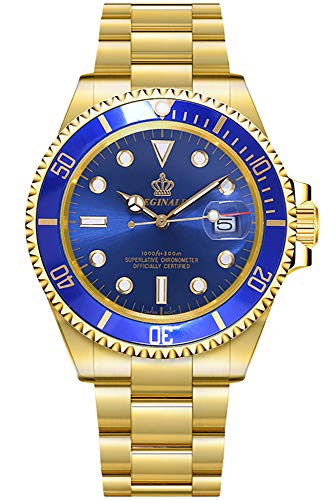 All Gold/Blue Dial