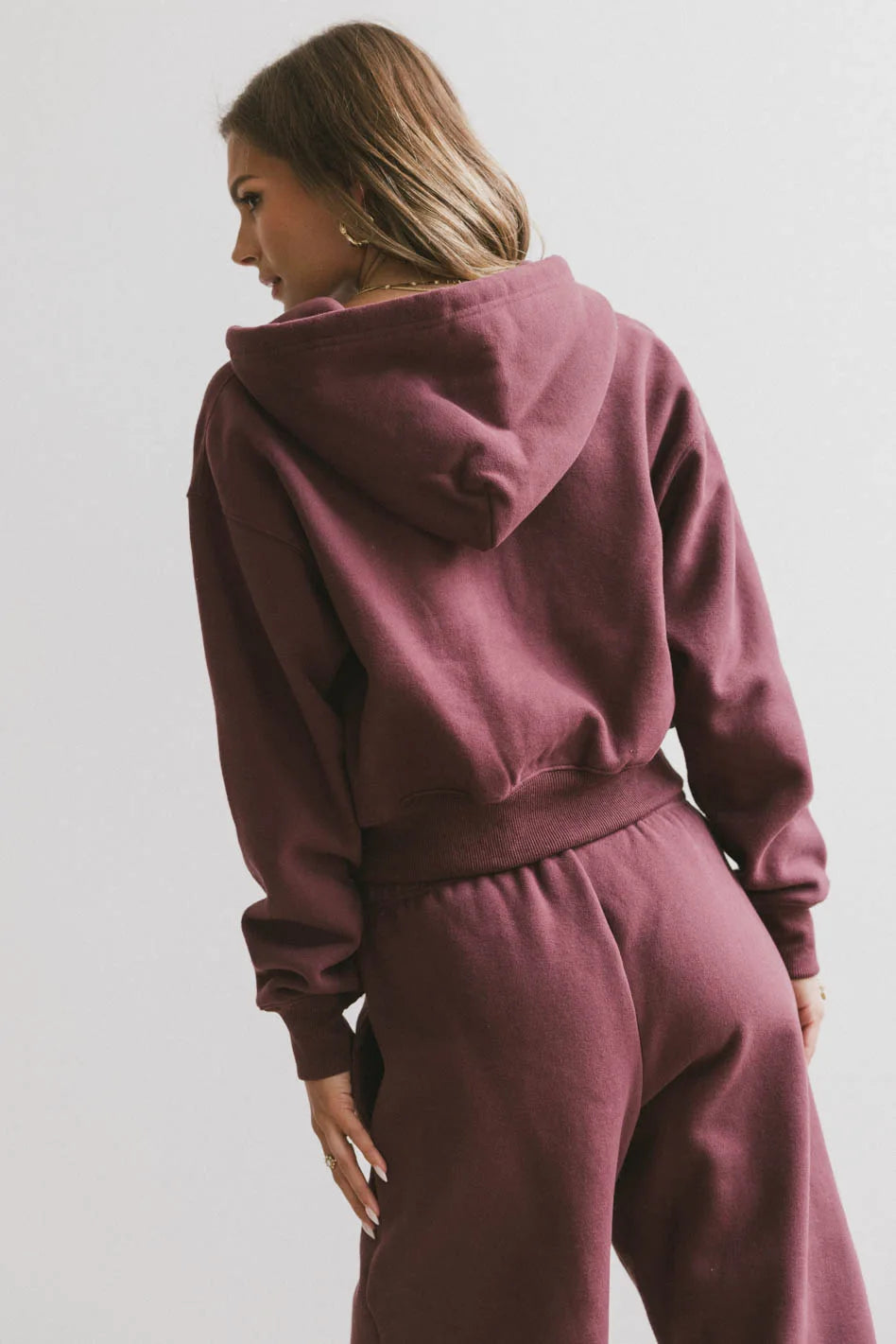 Ezra Burgundy Zip Up Hoodie for Men & Women | Cozy Fleece Pullover | Casual Streetwear & Loungewear | Perfect for Gym, Travel & Everyday Wear