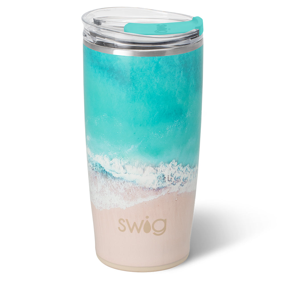 High Tide 22oz Insulated Stainless Steel Tumbler Cup - Leak Proof, Double Wall Vacuum, Keeps Drinks Hot/Cold for Hours - Perfect for Coffee, Tea, Water, Smoothies, Travel, Office & Outdoor Activities