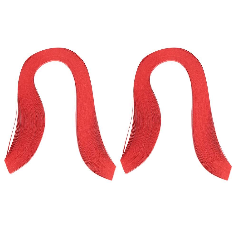 3mm 600 Strips Quilling Paper for DIY Origami & Handicrafts - Colorful Paper Strips for Scrapbooking, Card Making, Home Decor (Red) - Perfect for Kids & Adults Art Projects, Gift Wrapping, and Party Decorations