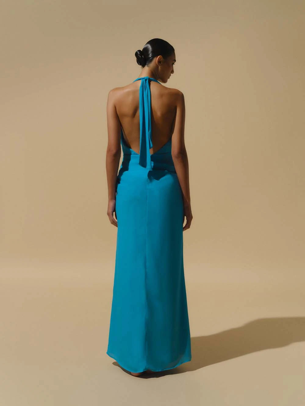 Dune Maxi Dress for Women - Aquamarine Blue Flowy Beach Dress | Perfect for Summer Vacations, Beach Parties & Boho Outfits