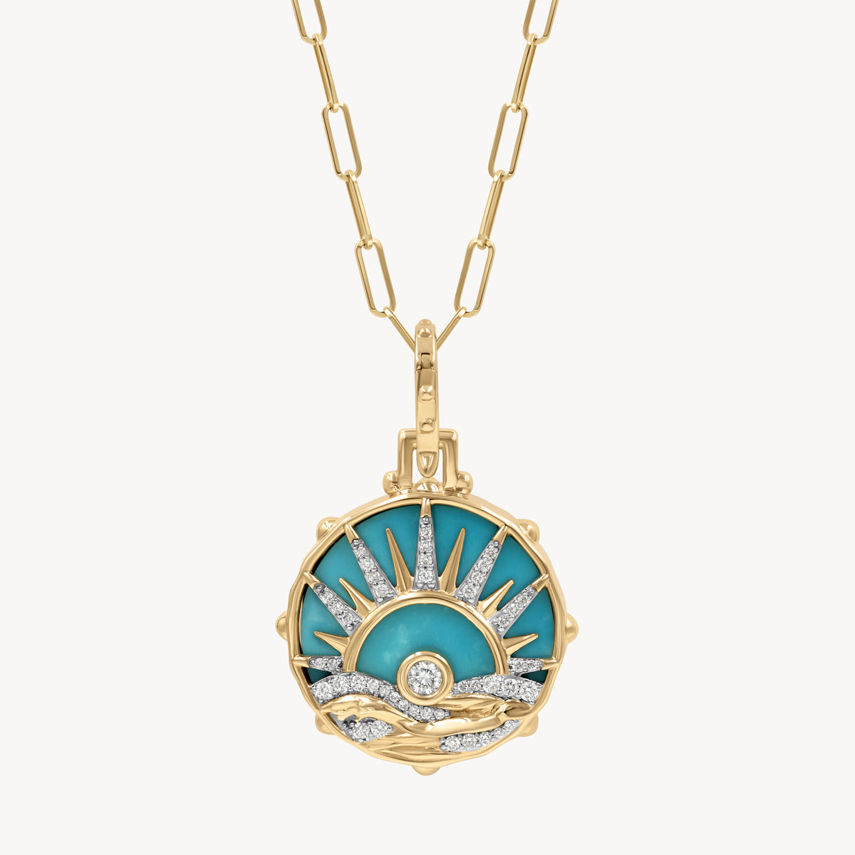 Night & Day Pendant Necklace - Elegant Two-Tone Jewelry for Women - Perfect for Date Nights & Office Wear