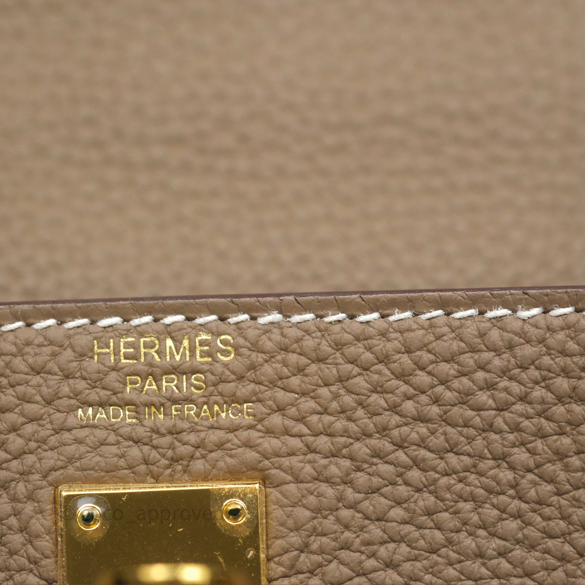 Authentic Hermès Retourne Kelly 25 Bag in Etoupe Togo Leather with Gold Hardware - Luxury Handbag for Women | Perfect for Work, Travel & Special Occasions