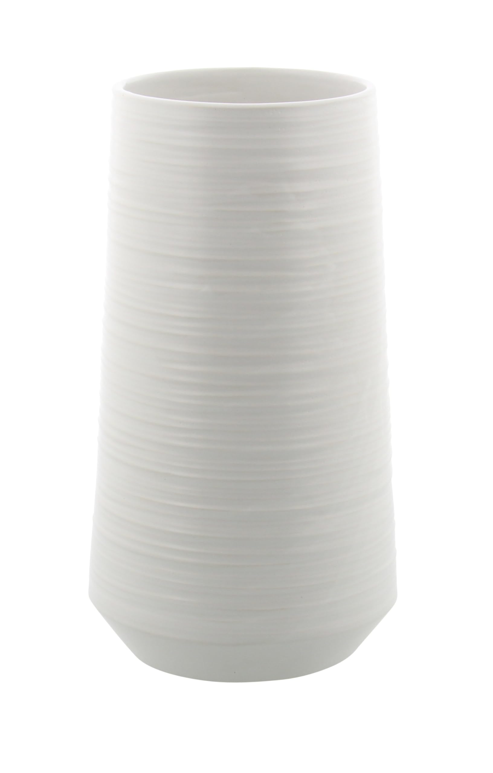 Deco 79 White Porcelain Vase - 6 Inch Tall Decorative Flower Vase for Home Decor, Wedding Centerpiece & Living Room Tabletop Display