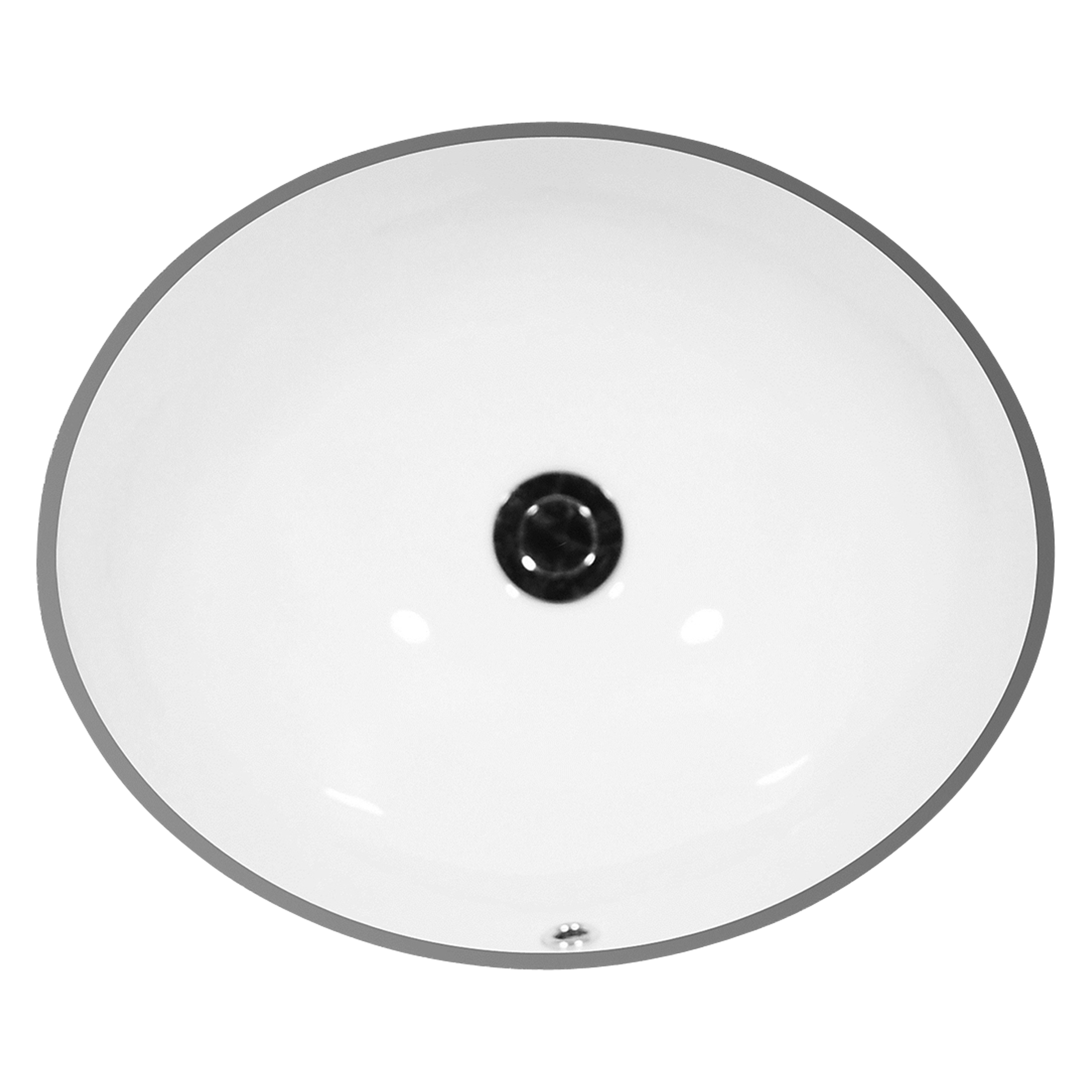 Layla 1714 Undermount Bathroom Sink - White Porcelain Ceramic Basin for Modern Vanities | Perfect for Home, Hotel & Commercial Use
