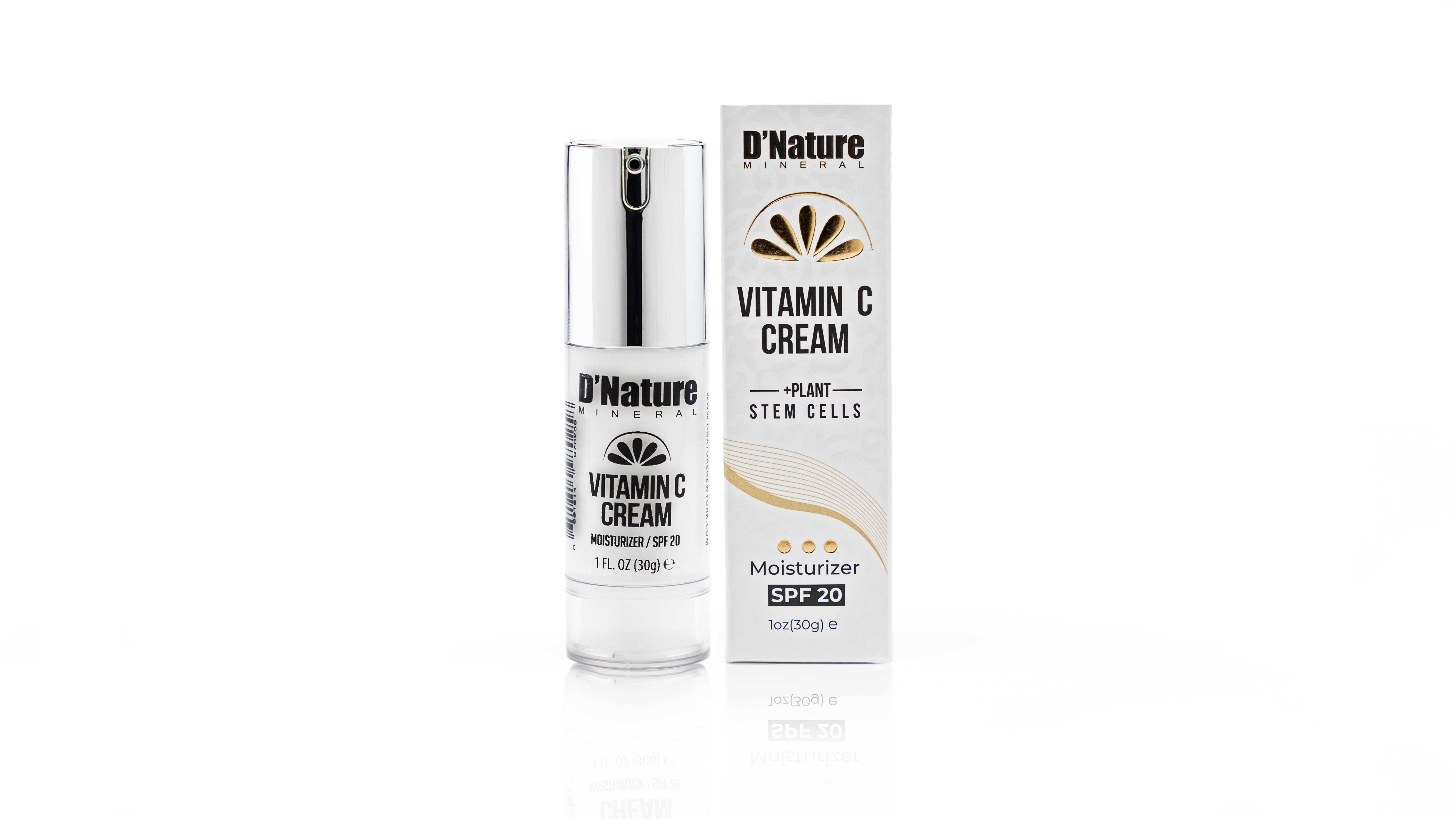 Vitamin C Brightening Cream with SPF 20 - Anti-Aging & Hydrating Face Moisturizer for Daytime Use - Perfect for Dry Skin & Sun Protection