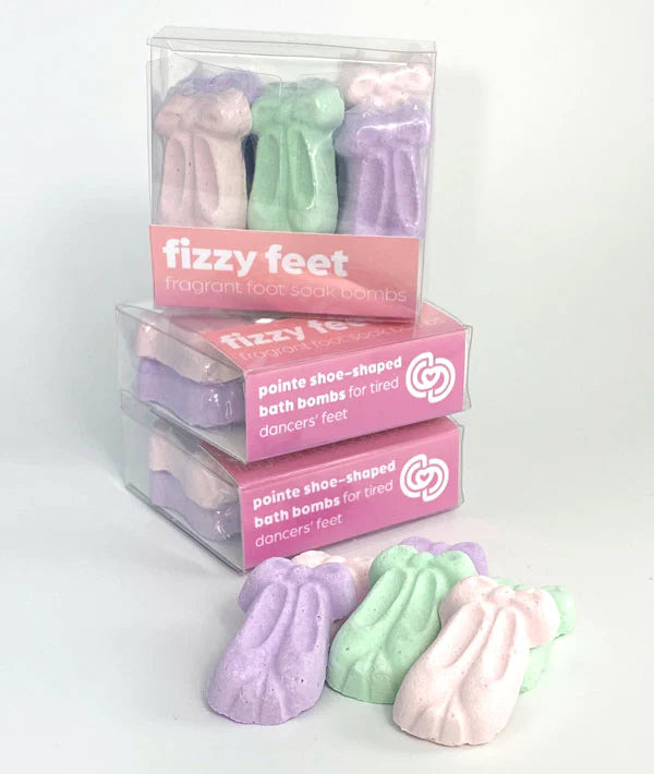 Fizzy Feet Foot Soak Bombs with Epsom Salt & Essential Oils - Relaxing Spa Treatment for Tired Feet, Pedicure & Self Care at Home
