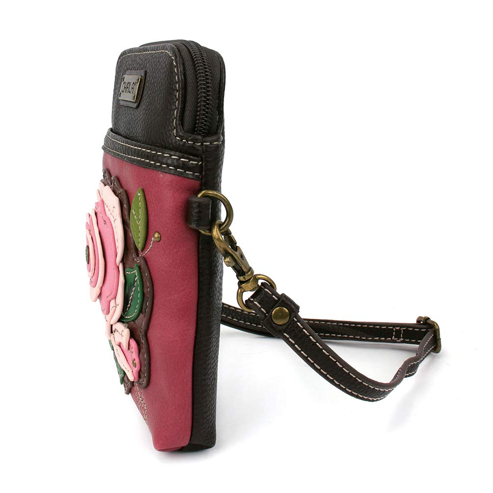 CHALA Women's PU Leather & Canvas Crossbody Phone Purse - Adjustable Strap, Multi-Color Fashion Handbag for Everyday Use, Travel & Shopping