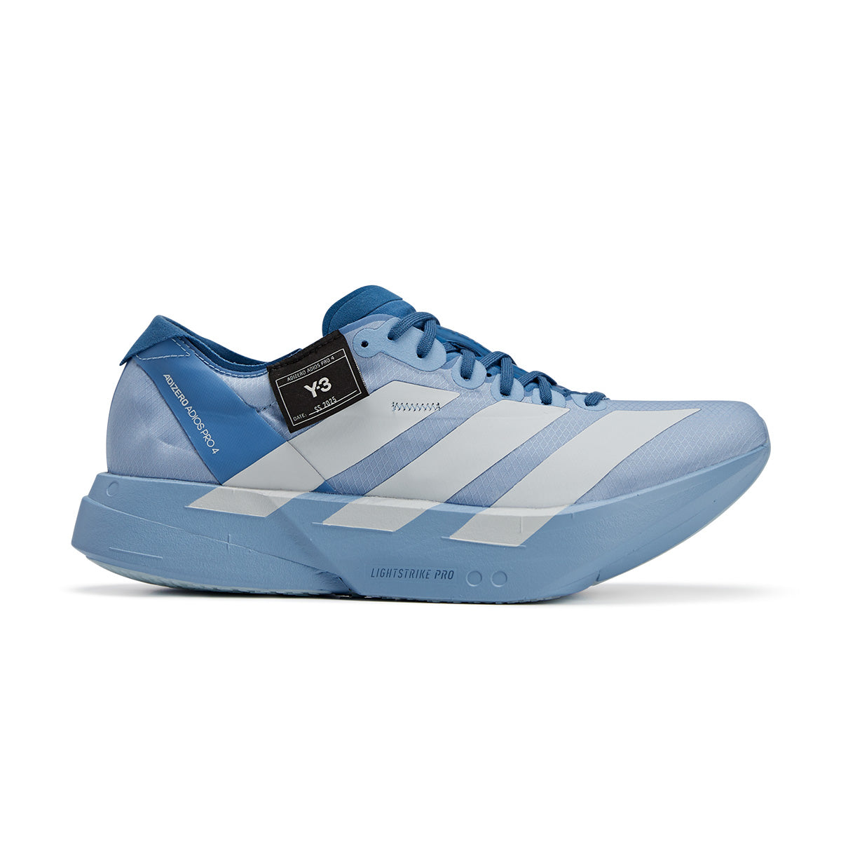 Adidas Adizero Adios Pro 4 Running Shoes - Lightweight Carbon Fiber Racing Sneakers for Men & Women (Ash Blue) | Perfect for Marathon Training & Road Racing